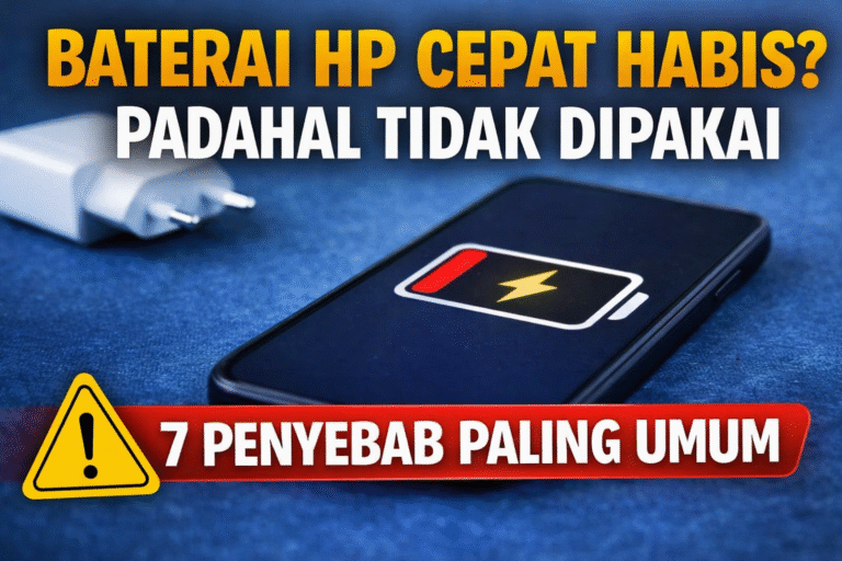 Baterai HP Cepat Habis Padahal Tidak Dipakai? Ini 7 Penyebab Paling Umum