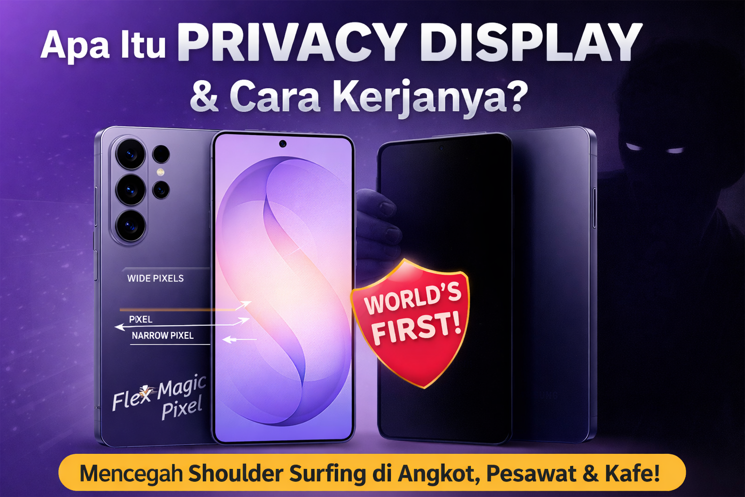 Samsung S26 Ultra Punya Privacy Display Pertama di Dunia