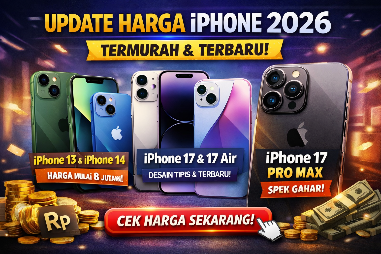 Update Harga iPhone Terbaru di 2026, Mulai Rp8 Jutaan