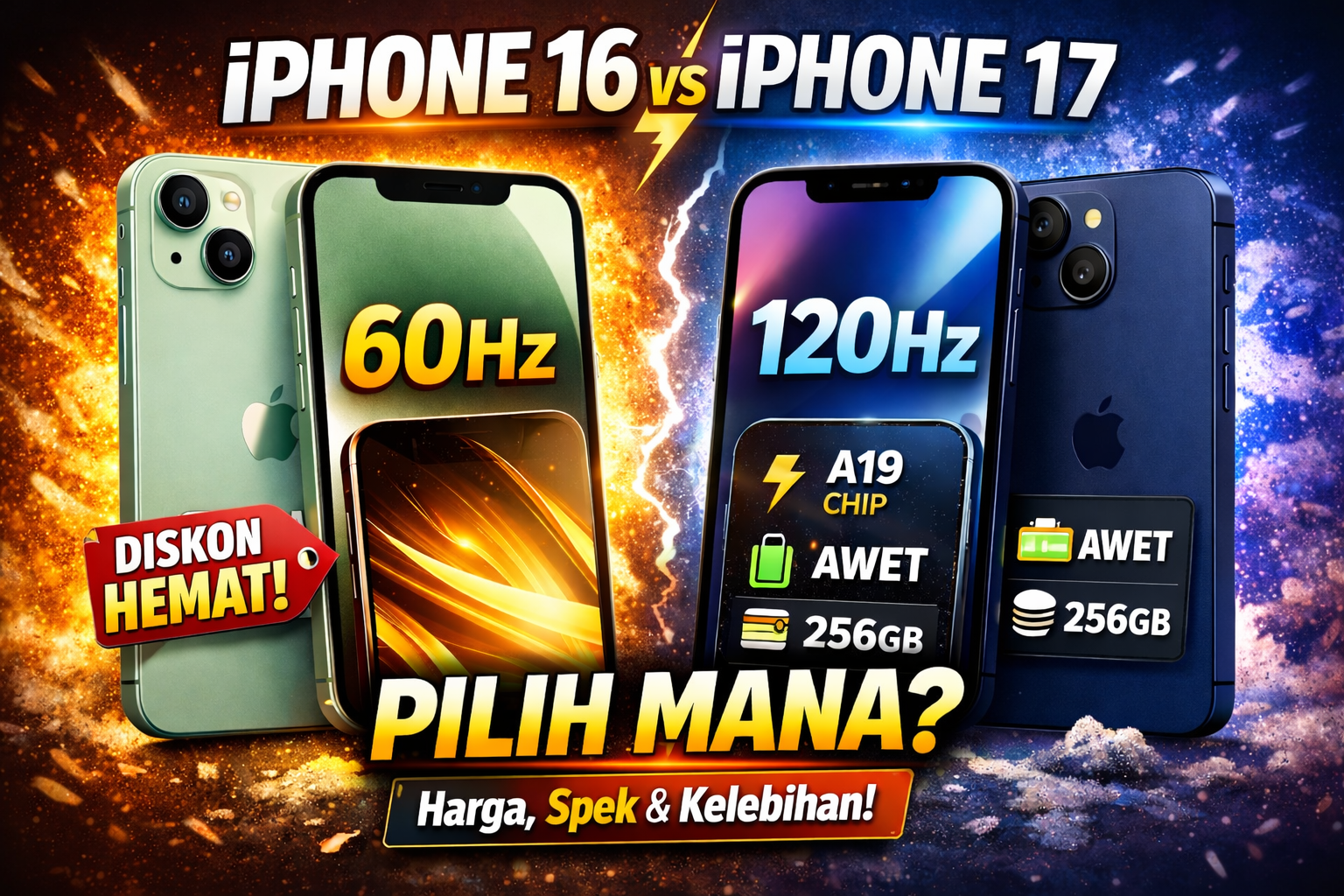 iPhone 16 vs iPhone 17