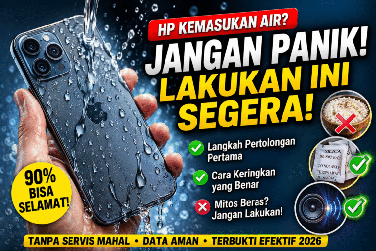 Jangan Panik! Ini Cara mengatasi HP kemasukan air