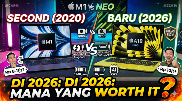 MacBook Neo vs MacBook Air M1: Mana yang Lebih Worth it di 2026?