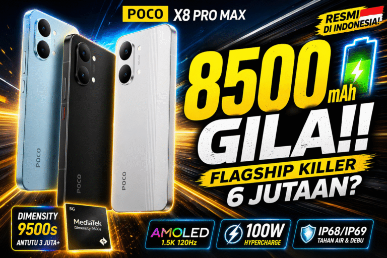 Poco X8 Pro Max,8500mAh, Dimensity 9500s, Hanya Rp 6jutaan