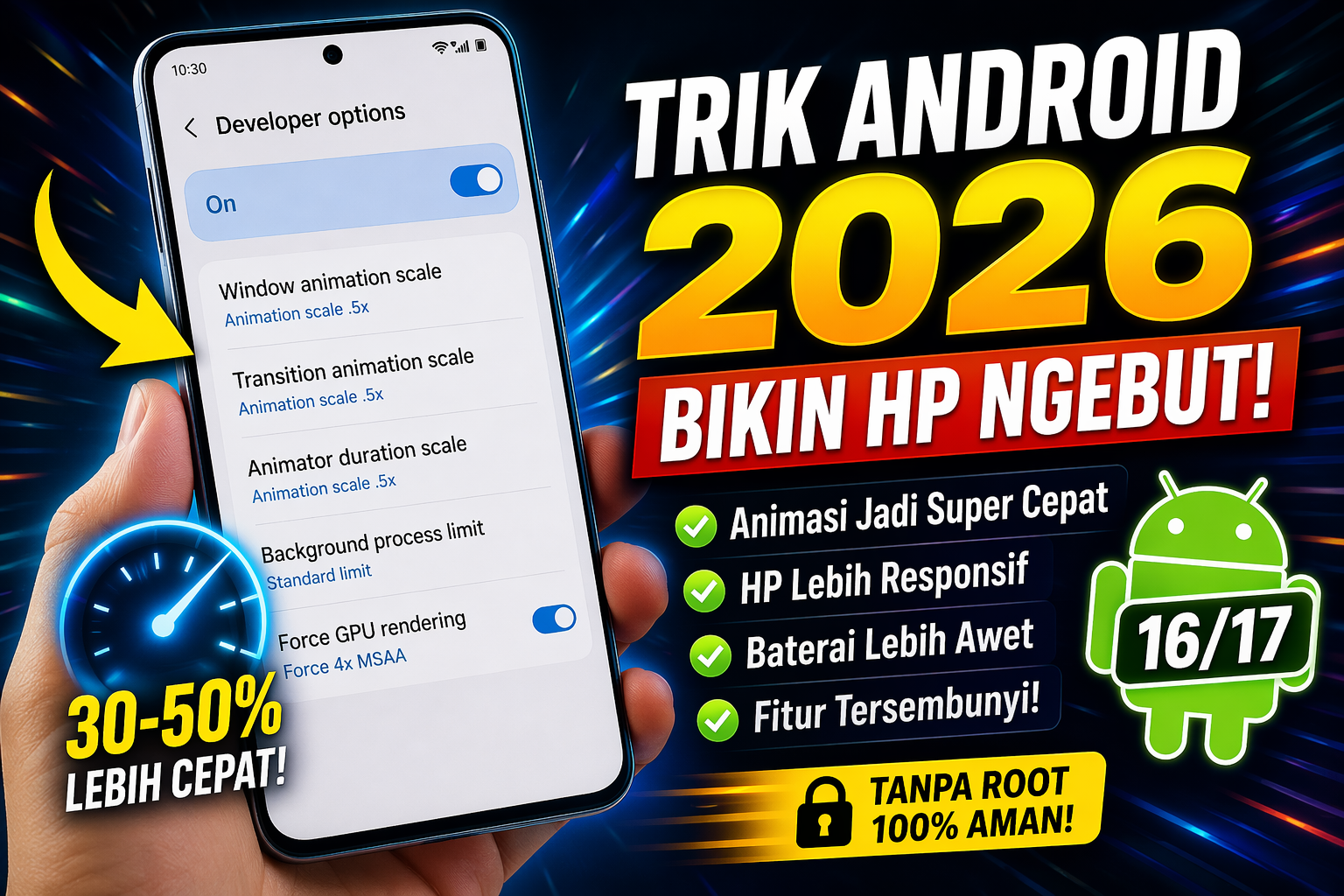 Trik Android 2026 yang Jarang Orang Tahu (Bikin HP Makin Ngebut!)