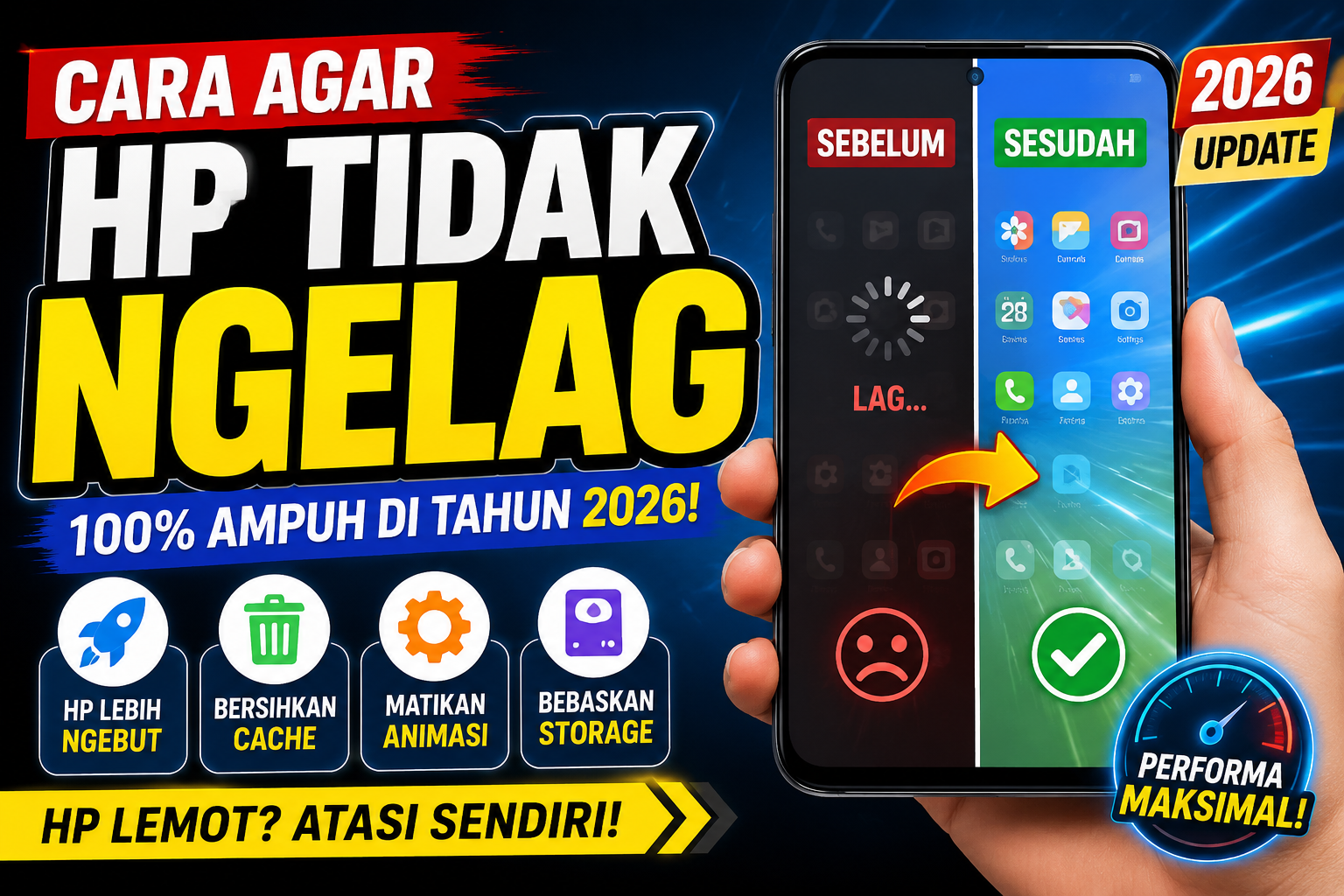 Cara Agar HP Tidak Ngelag dan Makin Lancar di 2026