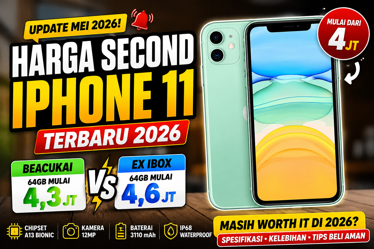 Harga Second iPhone 11 2026 Indonesia Worth It Dibeli atau Tidak