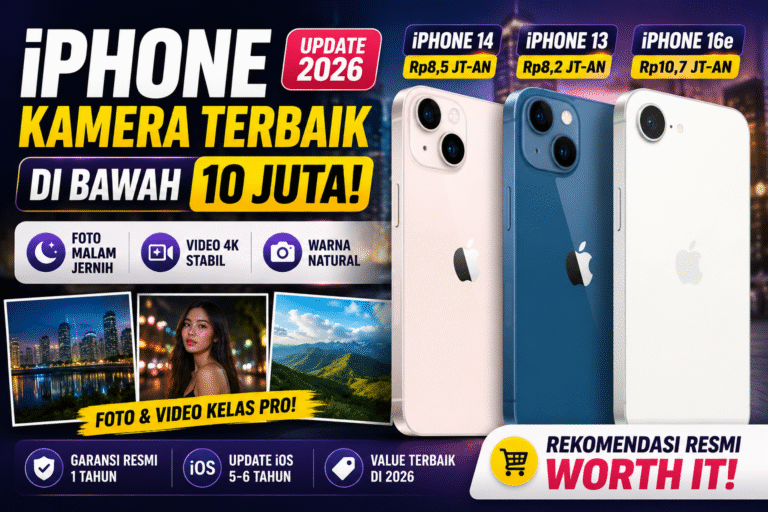 Rekomendasi iPhone Kamera Bagus di Bawah 10 Juta