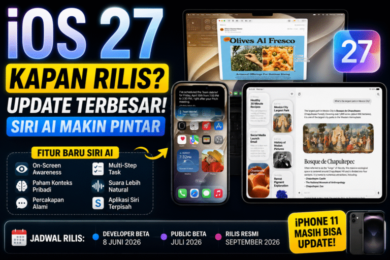 iOS 27 Kapan Rilis? Ini Jadwal Update dan Fitur Siri AI Terbaru