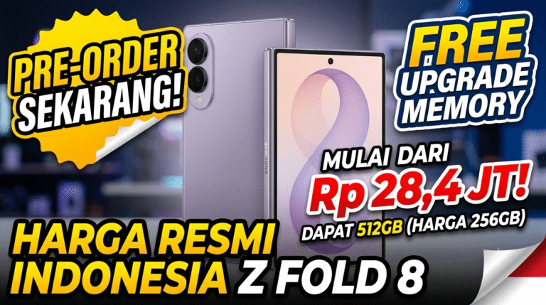 Harga Samsung Z Fold 8 Indonesia + Promo Free Upgrade Memory & Flex Titanium