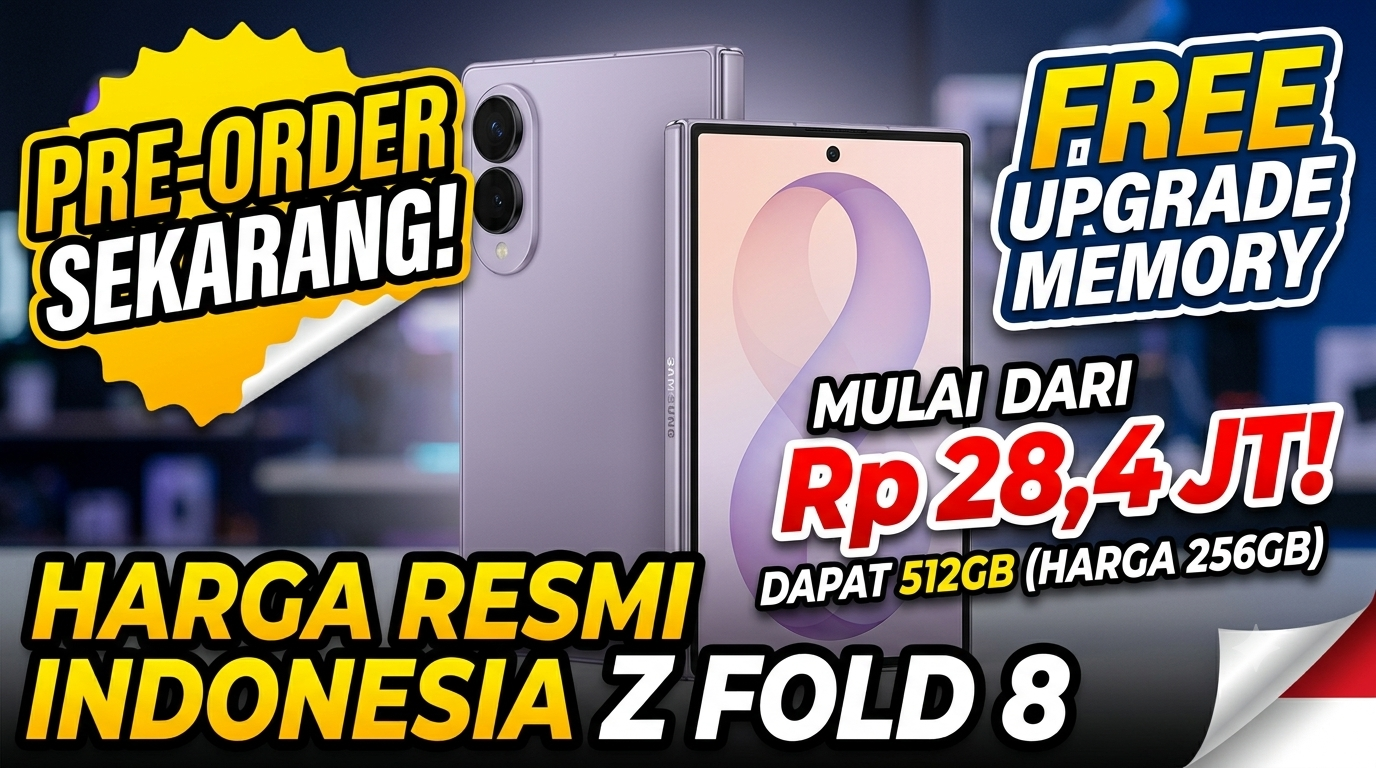 Harga Samsung Z Fold 8 Indonesia Promo Free Upgrade Memory Flex Titanium