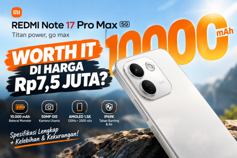 Redmi Note 17 Pro Max: 10.000 mAh, Worth It di Rp7,5 Juta?